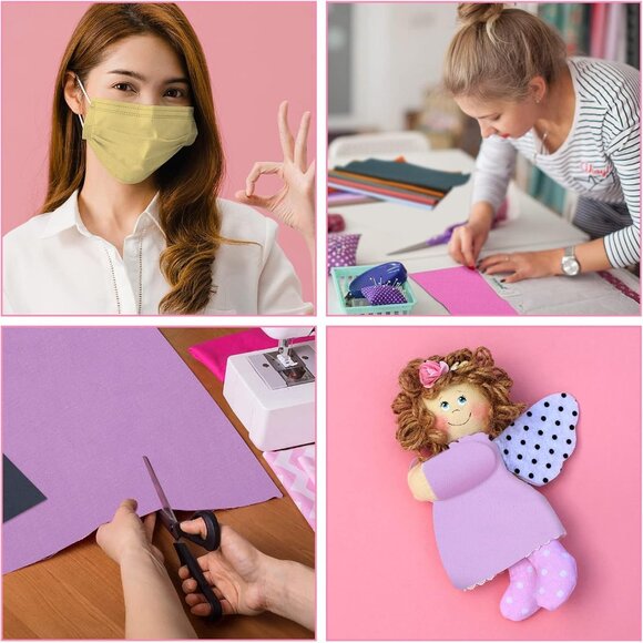 50 Pcs 10 x 10 Inch Cotton Fabric Bundle Square Multicolor Fabric Quilting Sewin - Picture 6 of 7